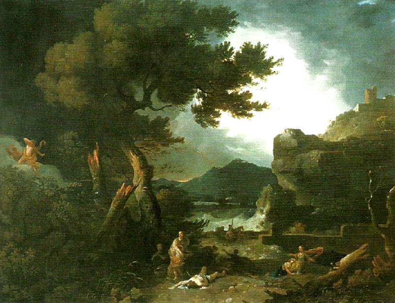 Richard Wilson the destruction of the children of niobe oil painting picture